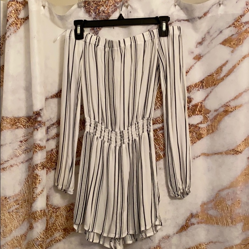 Striped romper